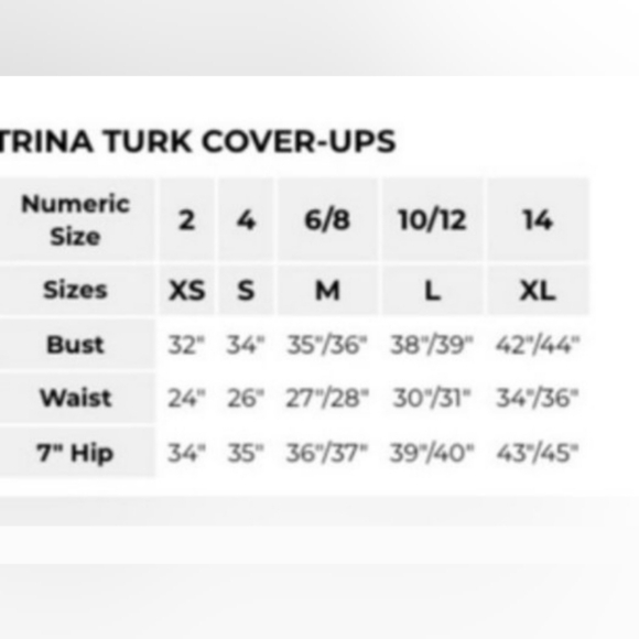 Trina Turk NWT Fontaine Dress Top Tunic Cover Up - great stretch Size L - Picture 5 of 5